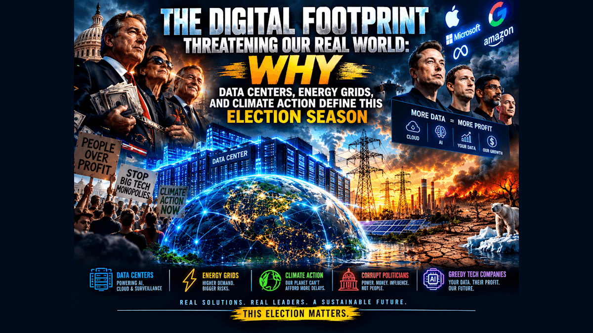 The Digital Footprint Threatening Our Real World Why Data Centers, Energy Grids, and Climate Action Define This Election Season